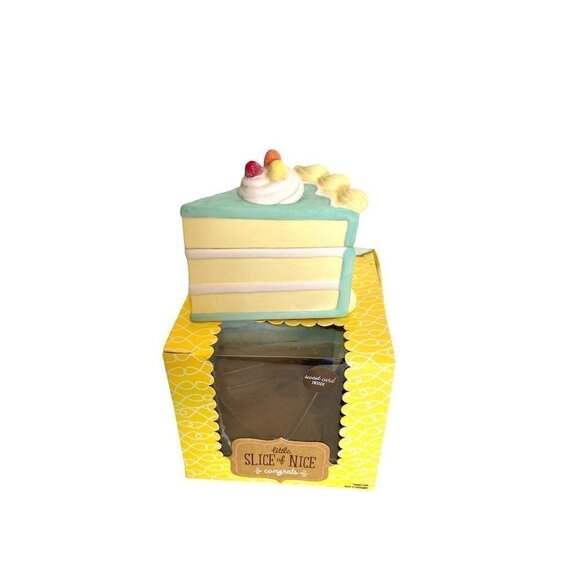 Hallmark "Little Slice of Nice" Birthday Cake Porcelain Trinket Box - Picture 1 of 5